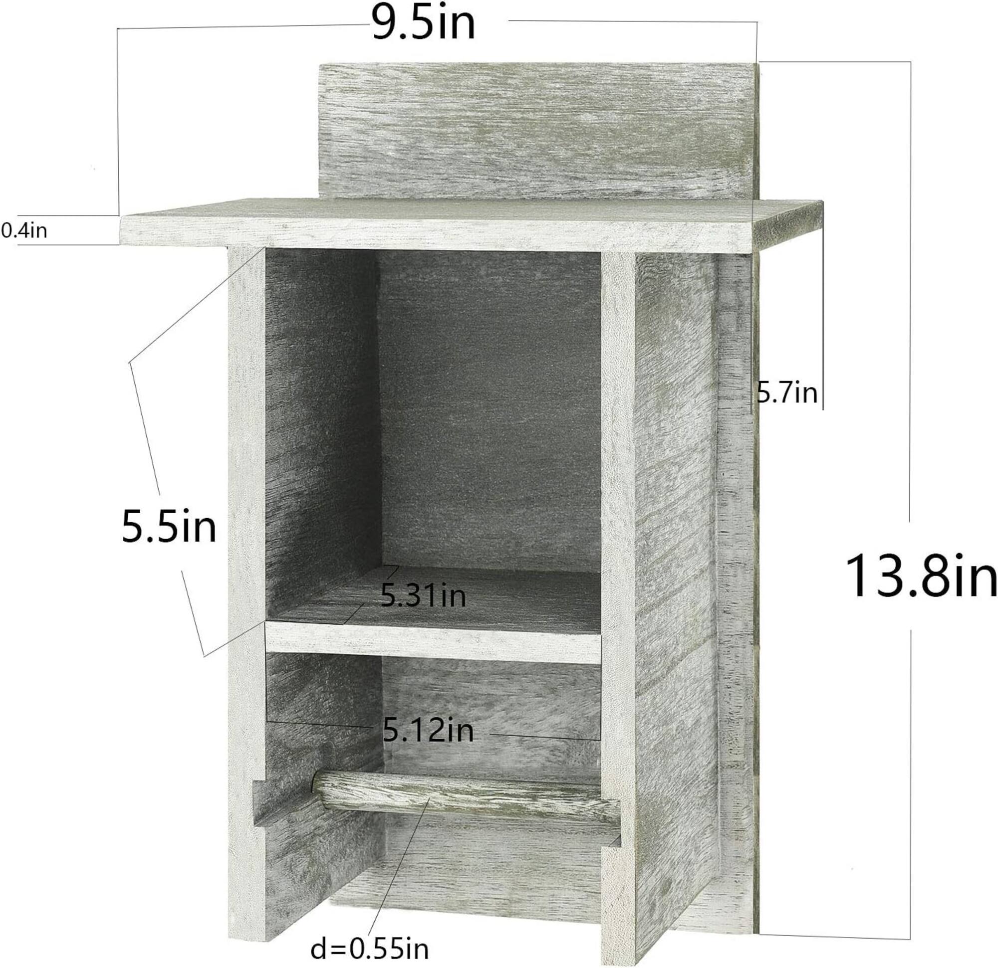 Olive Green Wood Toilet Paper Holder with Storage Shelf
